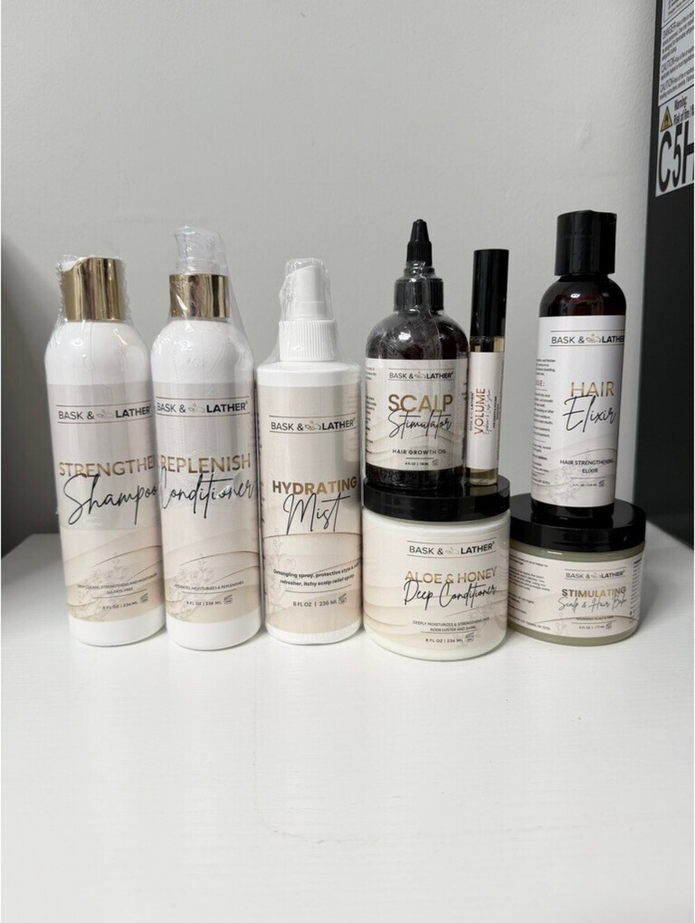 Bask & Lather Hair Care Bundle Brand New 8 pcs